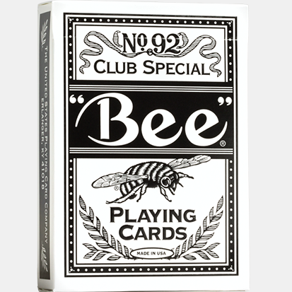 Signature Edition Bee (Black) Playing Cards