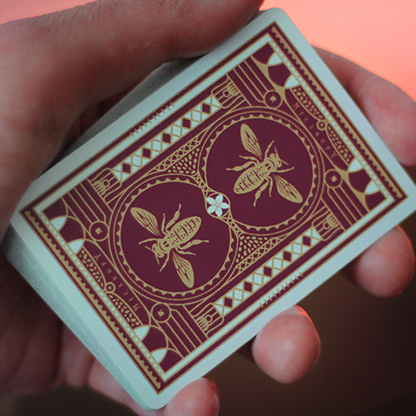Montauk Hotel Burgundy Playing Cards by Gemini