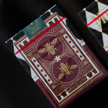 Montauk Hotel Burgundy Playing Cards by Gemini