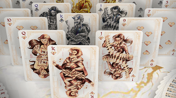 Card Masters Precious Metal Foil (White) Playing Cards by Handlordz