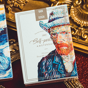 Van Gogh Self-Portrait (Borderless) Playing Cards