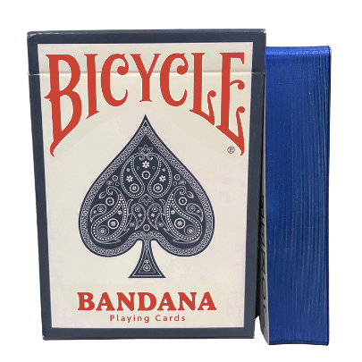 Gilded Bicycle Bandana (Blue) Playing Cards