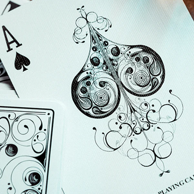 Smoke & Mirror (Smoke-White) Deluxe Limited Edition Playing Cards by Dan & Dave