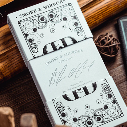 Smoke & Mirror (Smoke-White) Deluxe Limited Edition Playing Cards by Dan & Dave