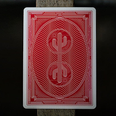 Desert Design (Ruby Red) Playing Cards