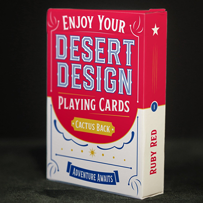 Desert Design (Ruby Red) Playing Cards