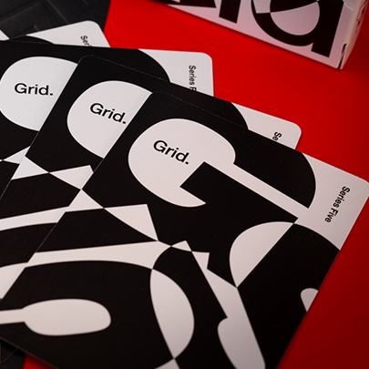 Grid Series Five- Typographic Playing Cards
