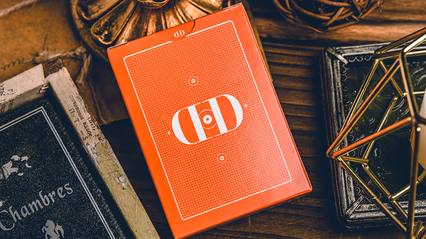 Smoke & Mirrors V9 (Orange Edition) Playing Cards by Dan & Dave