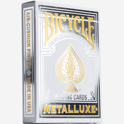 Bicycle Metalluxe Silver Playing Cards by US Playing Card Co.