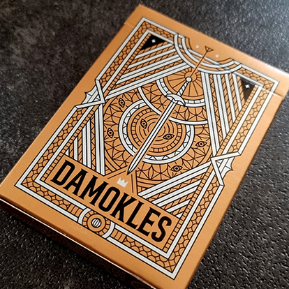 Damokles Cuprum Playing Cards by Giovanni Meroni