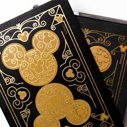 Bicycle Disney Mickey Mouse (Black and Gold) by US Playing Card Co.