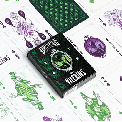 Bicycle Disney Villains (Green)  by US Playing Card Co.