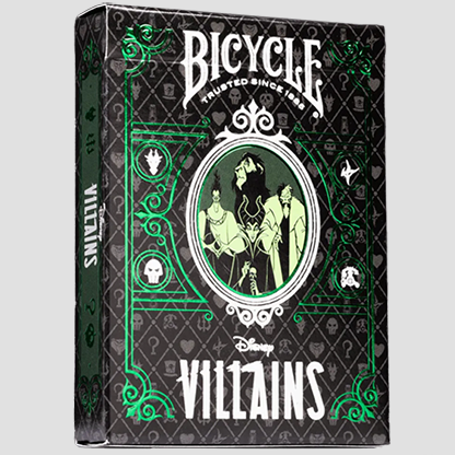 Bicycle Disney Villains (Green)  by US Playing Card Co.