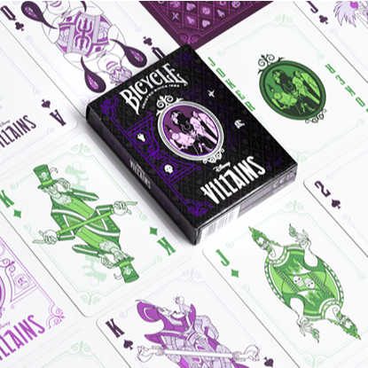 Bicycle Disney Villains (Purple)  by US Playing Card Co.