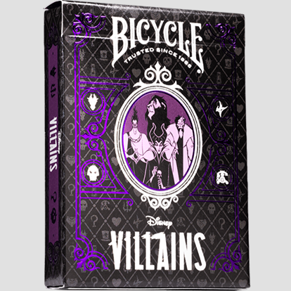 Bicycle Disney Villains (Purple)  by US Playing Card Co.