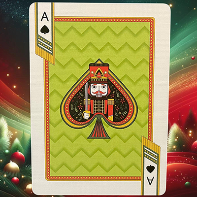 Bicycle Nutcracker (Red Gilded) Playing Cards