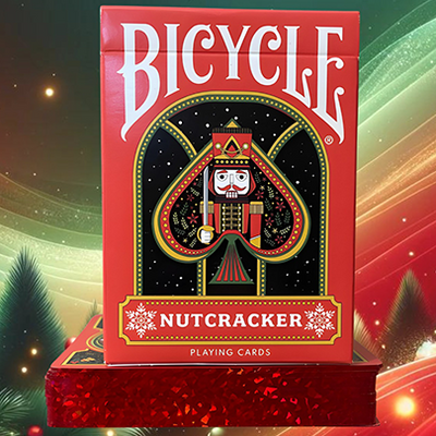 Bicycle Nutcracker (Red Gilded) Playing Cards