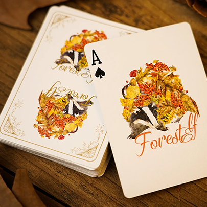 Forest elf Badger Playing Cards