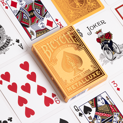 Bicycle Metalluxe Orange Playing Cards by US Playing Card Co.