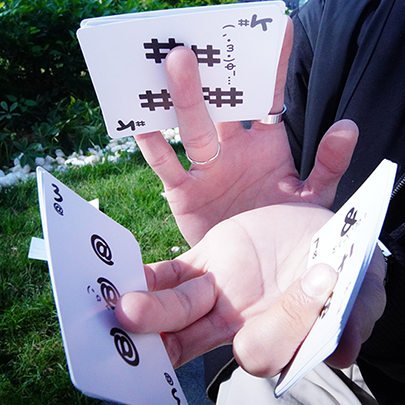 Simple Doodle (Color) Playing Cards by Bacon Playing Card