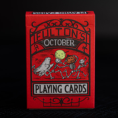FULTON'S October Red Edition Playing Cards