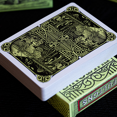 FULTON'S Day Of The Dead Green Edition Playing Cards