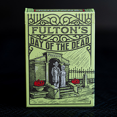 FULTON'S Day Of The Dead Green Edition Playing Cards