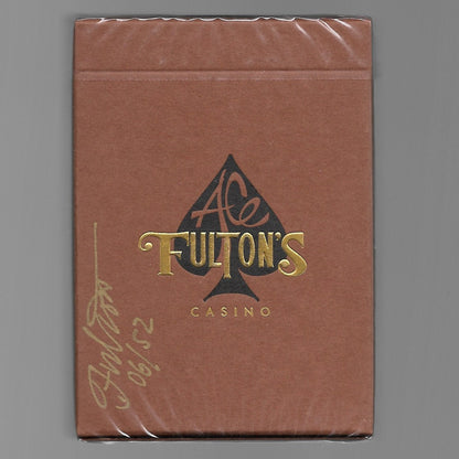 Ace Fulton Casino Vintage Back (Tobacco Brown/SIGNED #06/52) [AUCTION]
