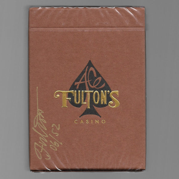 Ace Fulton Casino Vintage Back (Tobacco Brown/SIGNED #06/52) [AUCTION]