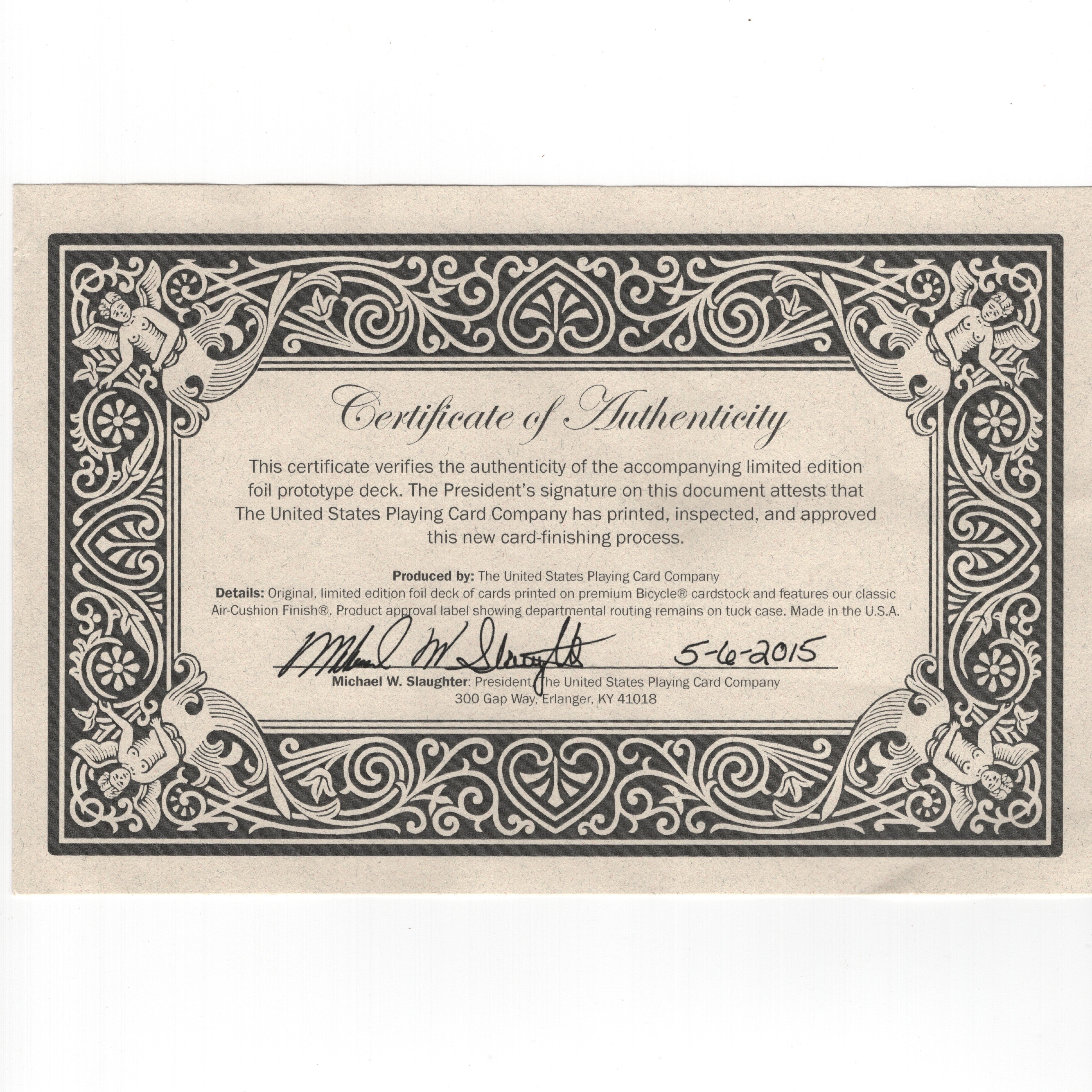 Bicycle Metalluxe Prototypes (Green & Silver) [AUCTION]