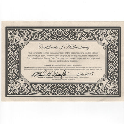 Bicycle Metalluxe Prototypes (Green & Silver) [AUCTION]