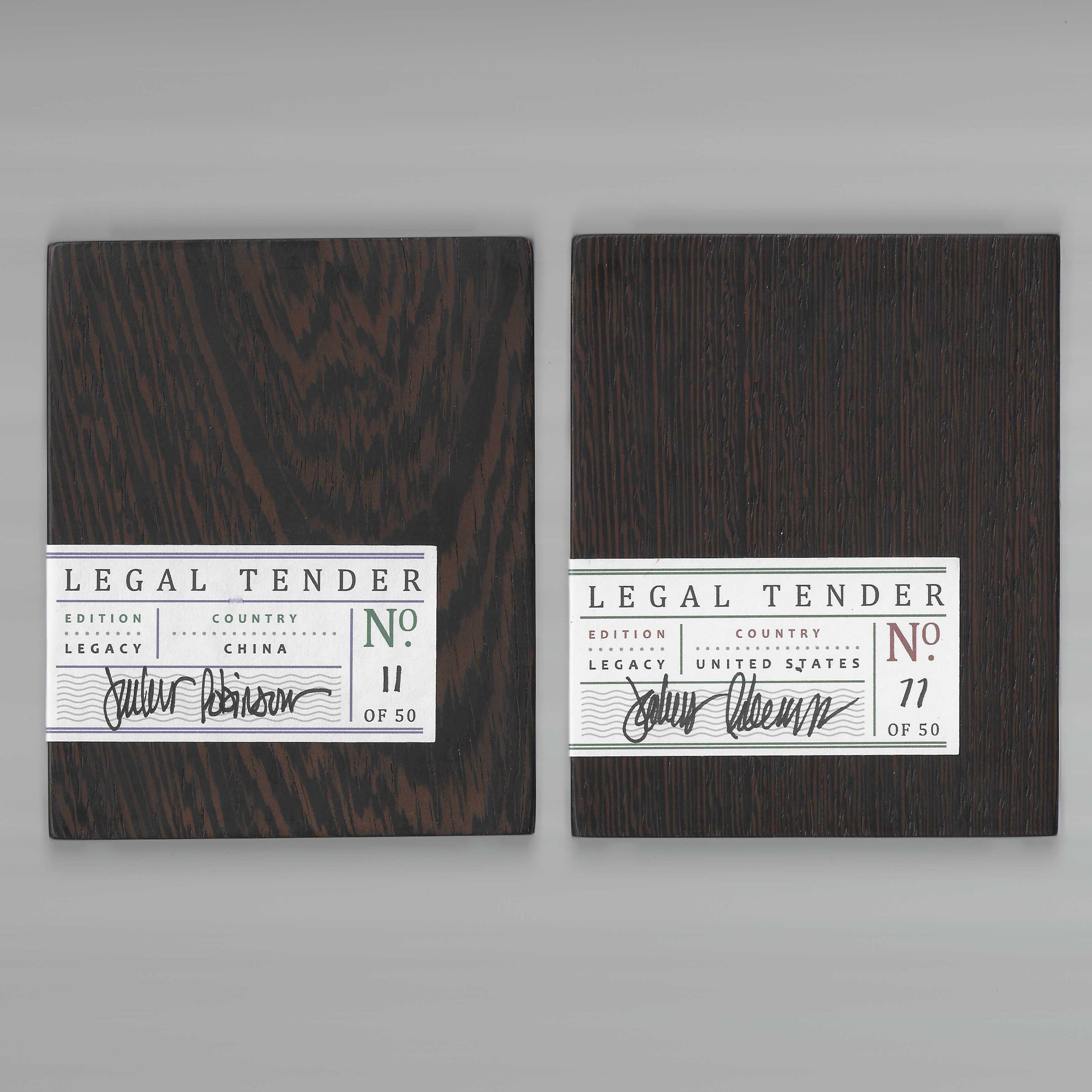 Legal Tender LEGACY SET (BOTH #11/50) [AUCTION]