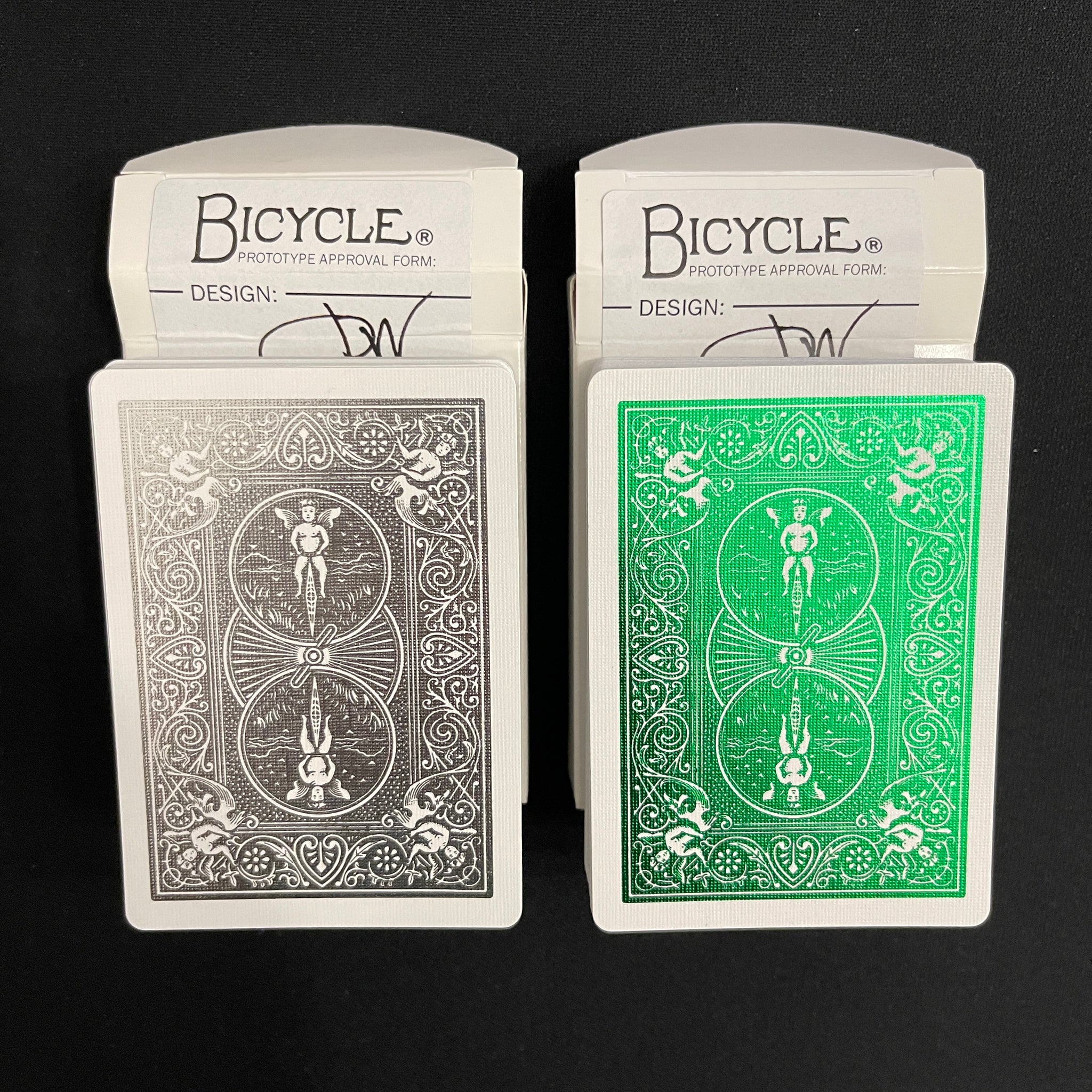 Bicycle Metalluxe Prototypes (Green & Silver) [AUCTION]