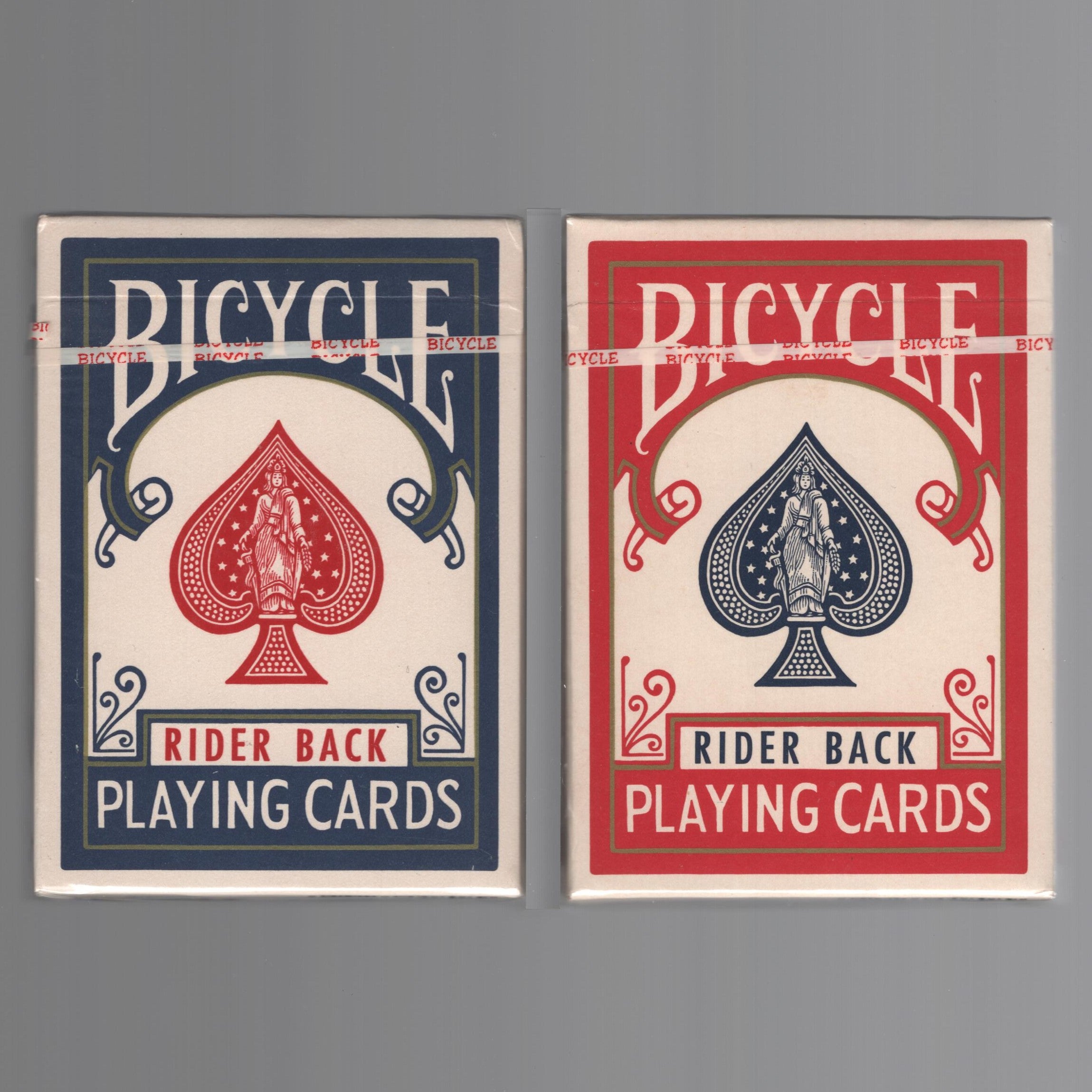 Bicycle Rider Back Set (Vintage/Blue Seal) [AUCTION]