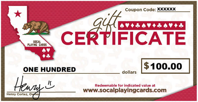 SoCal Playing Cards Gift Card