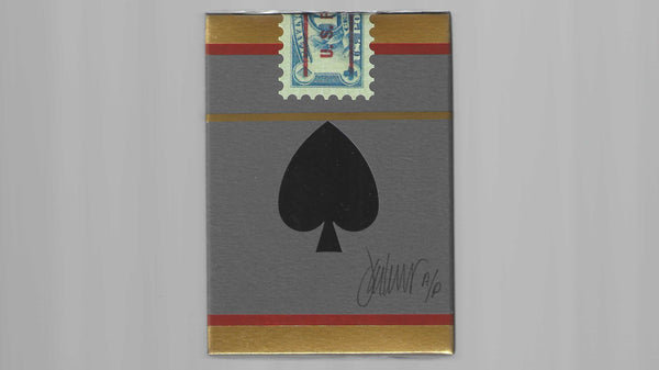 Table Players Scarlet Gilded (Gray, Artist Proof)