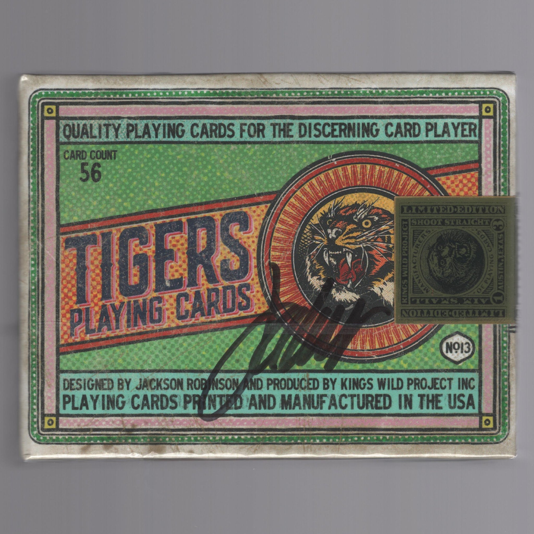 Tigers Gold Matchbox (Limited Edition #9/72) [AUCTION]